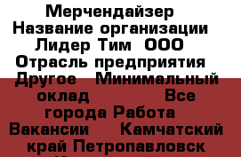 Мерчендайзер › Название организации ­ Лидер Тим, ООО › Отрасль предприятия ­ Другое › Минимальный оклад ­ 20 000 - Все города Работа » Вакансии   . Камчатский край,Петропавловск-Камчатский г.